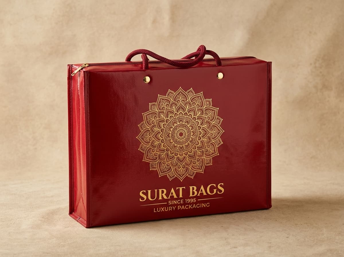 Surat Bags Glossy Metallic Gift Carry Bag